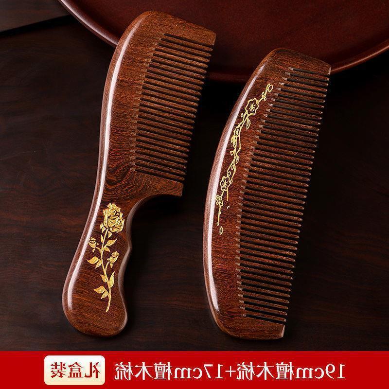 TANMU カーペンターコーム 女性用 サンダルウッド 女性用 家庭用 ピーチウッド 静電気ホーン 大型カーリングコーム メンズ アンチ|undefined