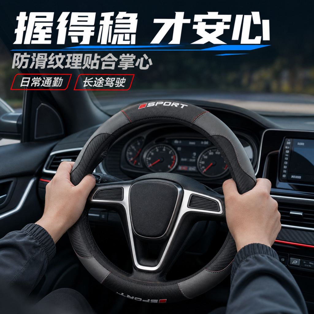 Cross-border Amazon Temu labeling and shipping services for car interior kits, steering wheel covers, and car seat shoulder pads