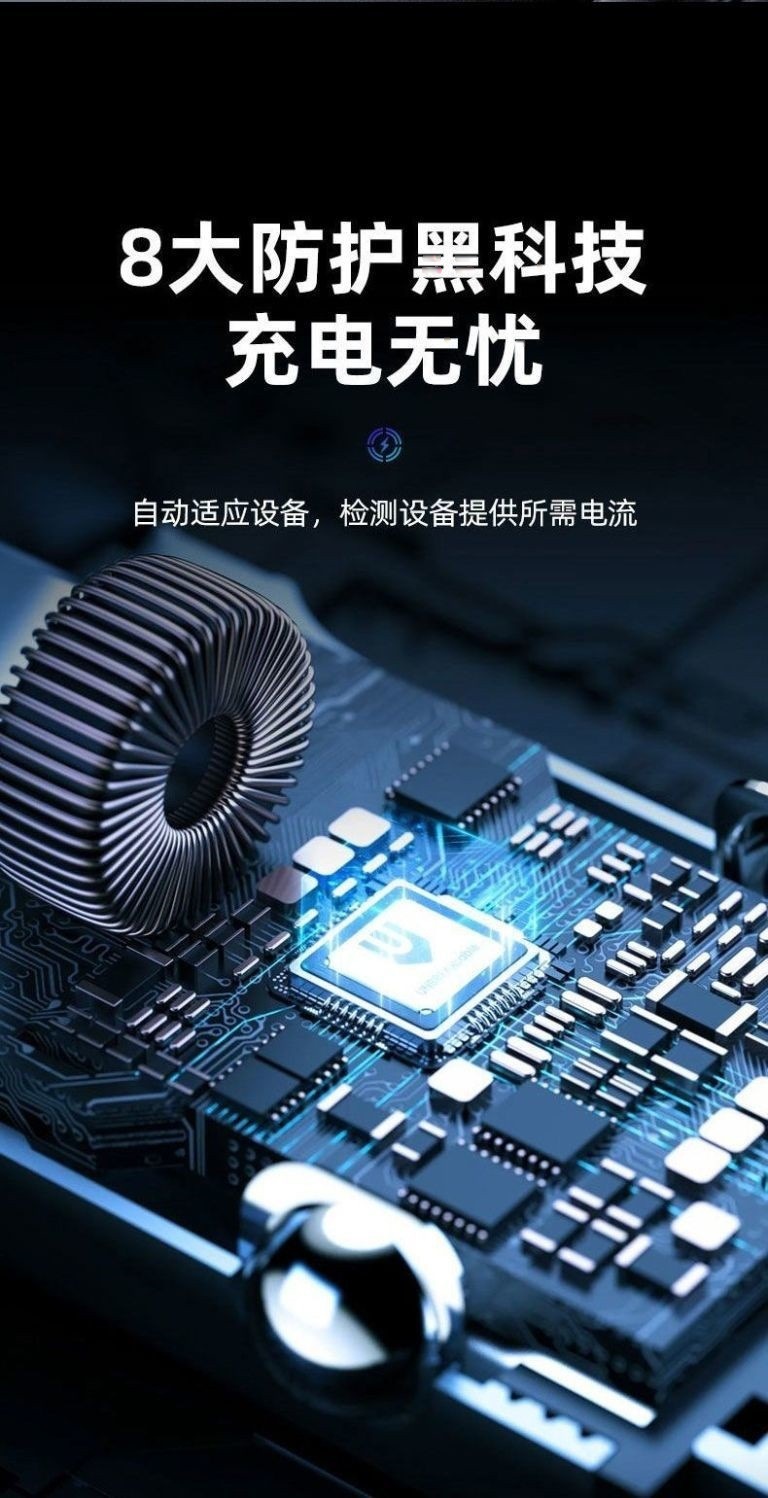 Car Charger Super Fast Charging Car Adapter Car Charger with Six Ports Apple Pd Fast Charging Multi-Port Car Charging Head
