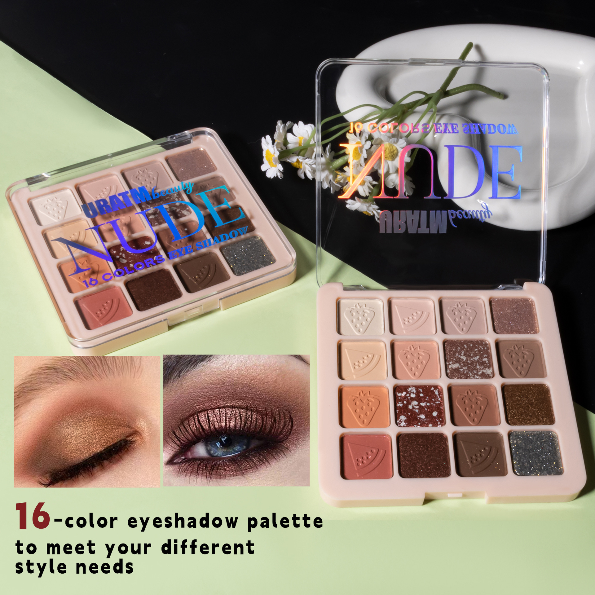 Cross-border bestseller multi-functional all-in-one makeup palette, matte pearlescent eyeshadow, high-gloss contouring all-in-one eyeshadow palette for beauty undefined