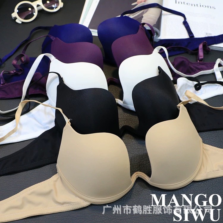 Ventas directas de fábrica comercio electrónico transfronterizo Sudeste de Asia Vietnam Tailandia damas burbujas encaje pecho pequeño recogido sujetador Tovin