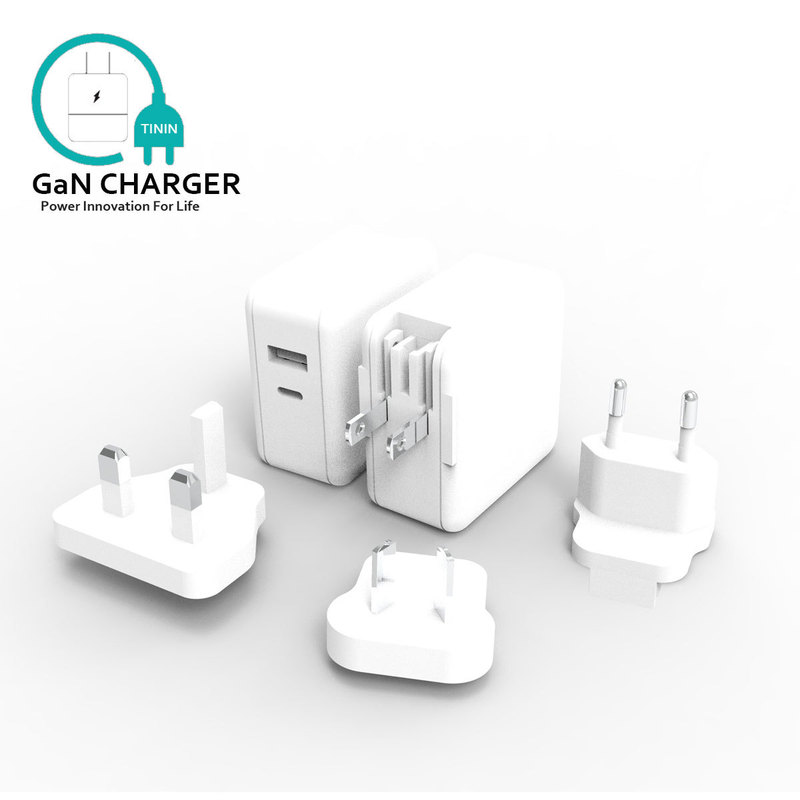 GaN fast charging head 65W output A + C port input plug shape can be changed into high-power wired mobile phone charger