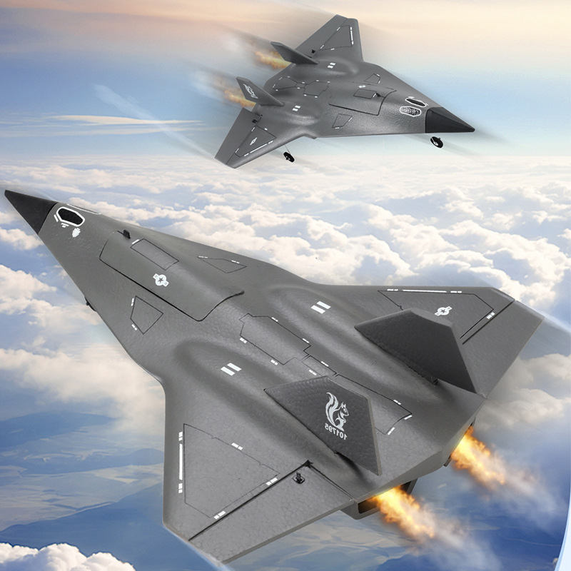 Cross-Border Sr72 Glider Dark Star Fighter 2.4g Four-Channel Fixed-Wing Twin Ducted Power Remote Control Aircraft Model