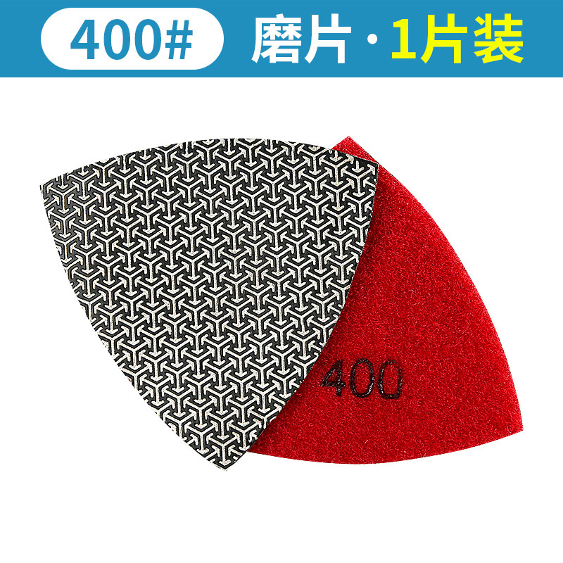 Placa de pulido de galvanoplastia triángulo Placa de roca azulejo recorte Dali cuarzo piedra superficie áspera corte boca universal tesoro Placa de molienda