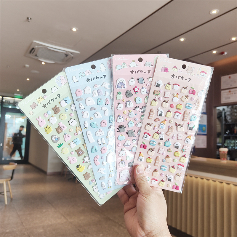 Cute Cartoon CRUX Genuine Authorized Faint Family Three-dimensional Bubble Stickers DIY Hand Account Album Decoration Stickers 199