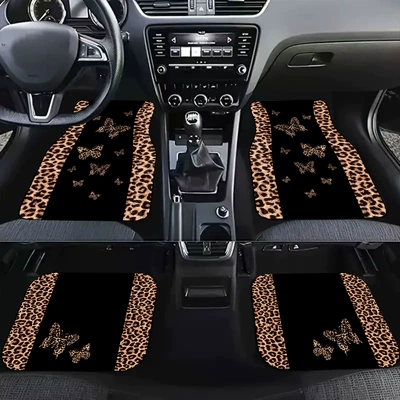 Car Floor Mats Four-Piece – Universal Foot Pad - 1-143-suit-66-3344cm-two-piece-set