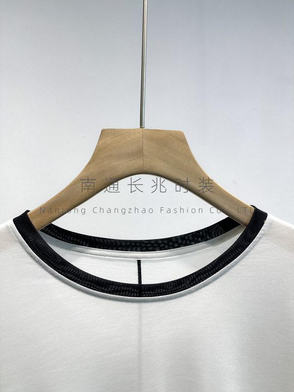 一衣多穿~莱赛尔撞色防晒罩衫长袖T恤轻薄透气慵懒空调衫JU百搭|undefined
