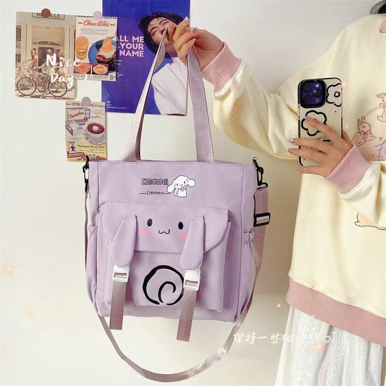 2024 estudiantes bolso de estilo explosivo simple y de gran capacidad nuevo bolso de mensajero de un solo hombro de moda para mujer bolso de viaje