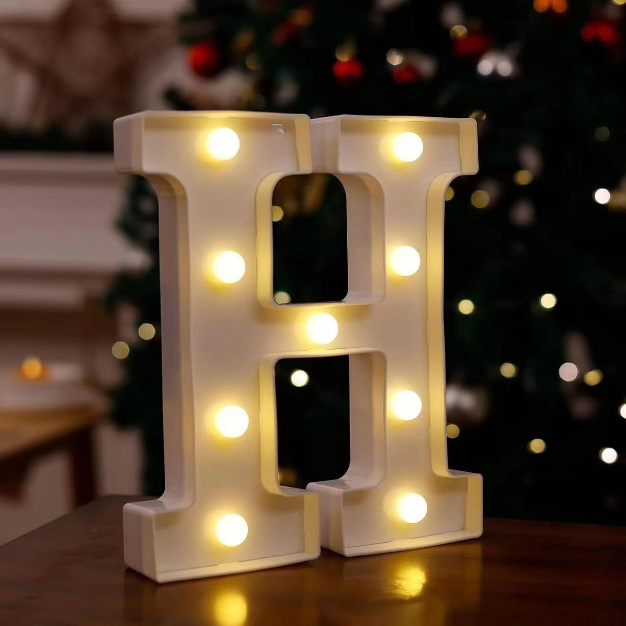 Lámpara LED de Letras y Números de PVC Decorativa para Fiestas y Bodas image 12