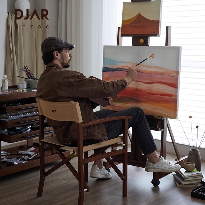 Djar Italian Minimalist Artist Oil Painting Stool Chair Art Student Foldableable Storage Painting Chair Leidezhu