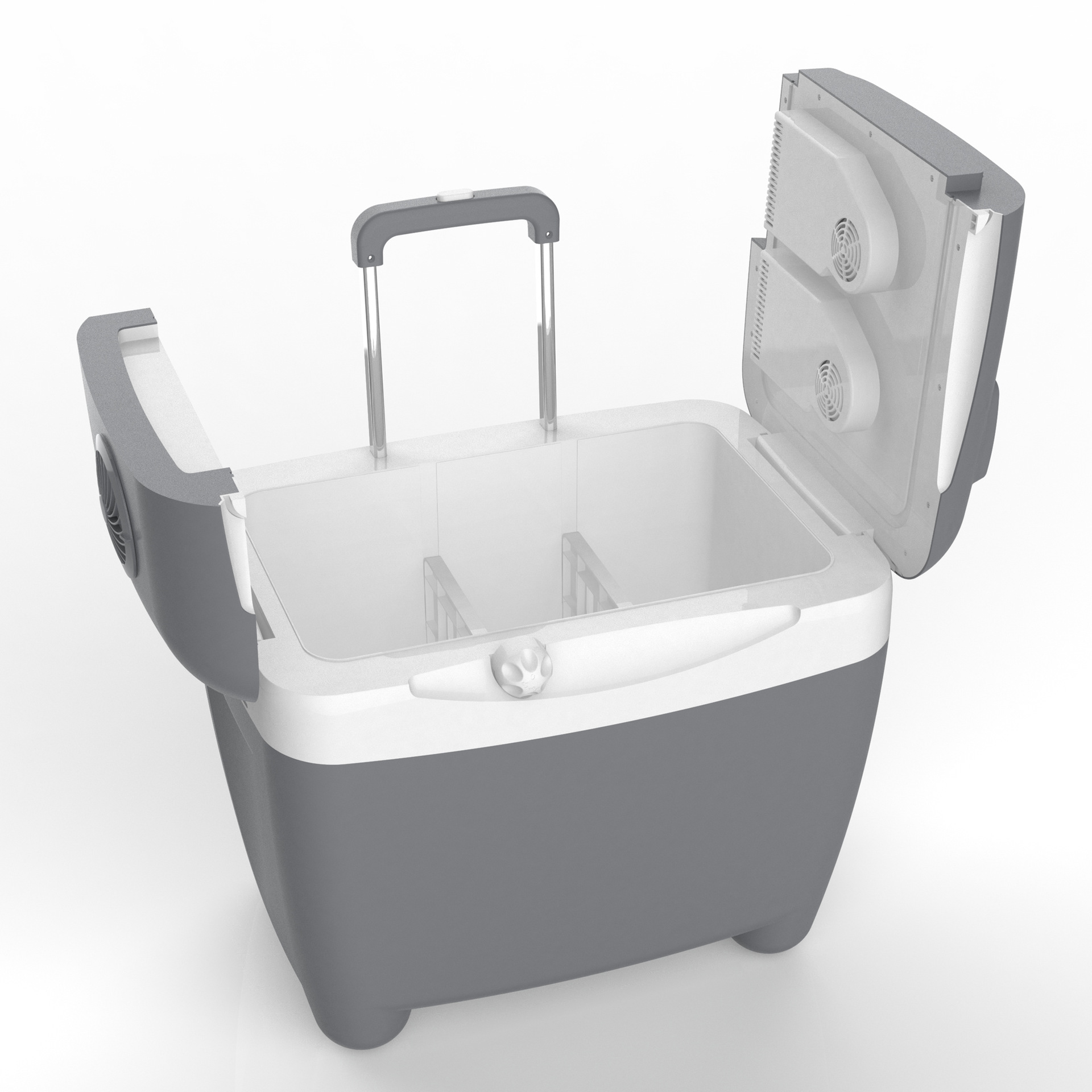 Nueva 50L carro portátil refrigerador del coche resistente al desgaste Mute rueda CNC acampar al aire libre coche pequeño refrigerador
