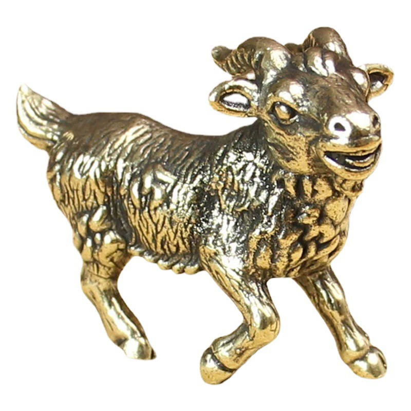 Латунь Зодиак Крыса Волк Тигр Кролик Дракон Змея Лошадь Овца Обезьяна Курица Собака Свинья Украшения Полный набор Талисман Иу Товары