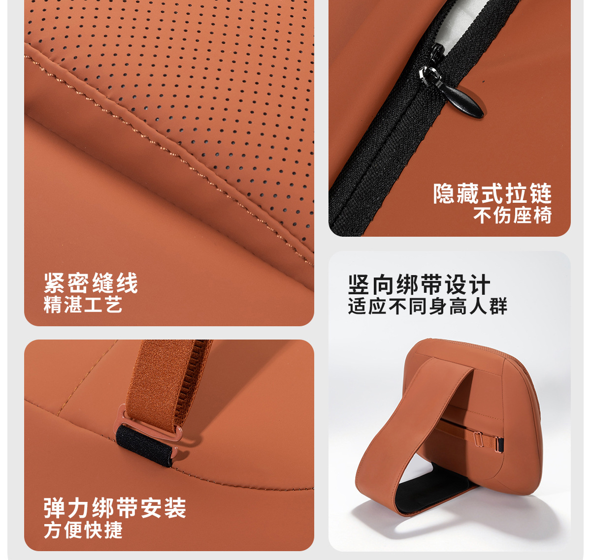 Car Neck Pillow and Lumbar Support Set, Luxury Ergonomic Dual Pillow Core for Neck and Back Protection, Car Pillow