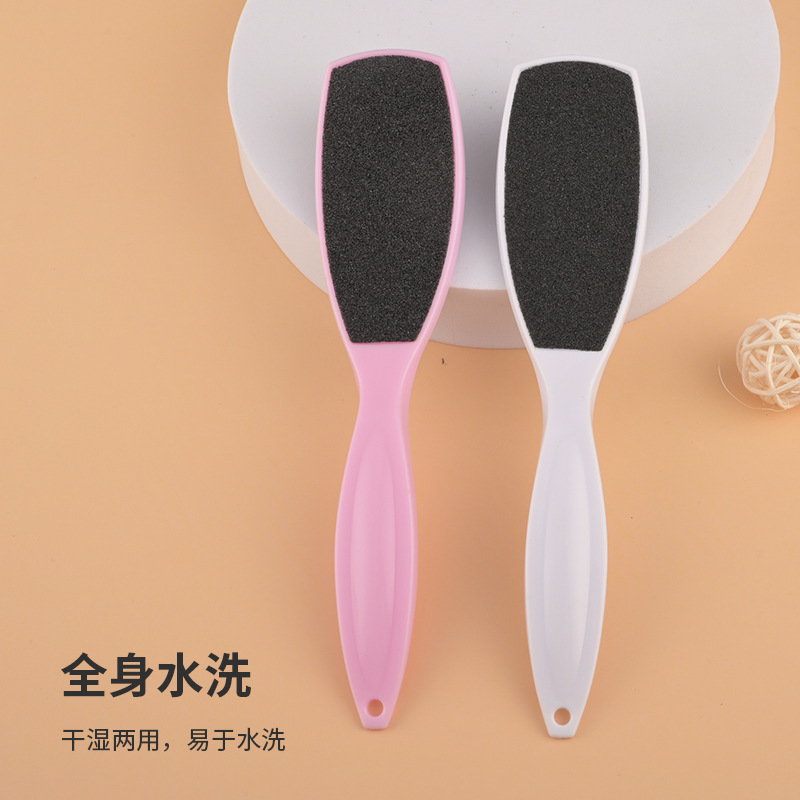 Transfronterizo para eliminar la piel muerta de papel de lija de doble cara pie de fricción conveniente abrasivo de piel cepillo de lavado de pies para eliminar el callo pie pie pie de fricción pie de herramienta