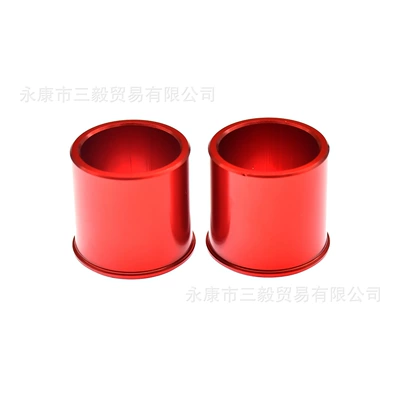 Suitable for Qulon Jifeng Front and Rear Wheel Bushings, Spacer Sleeves, Cnc Aluminum Alloy Modification Parts, Bee Atv (Motorcycle wheel hub) - polar-bee-front-spacer-red