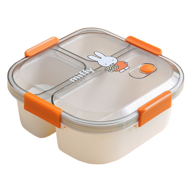 Miffy dibujos animados microondas caja de almuerzo Oficina adulto almuerzo caja estudiante trabajador de oficina caja de almuerzo