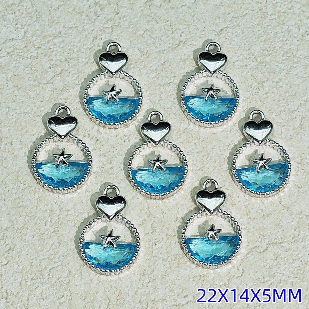 Exquisitos accesorios de joyería colgante de diamante de alta protección ultravioleta al por mayor collar DIY artesanal colgante de materiales de ropa de pulsera