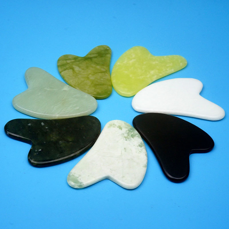 Fábrica al por mayor salón de belleza cuerpo entero espalda raspado masaje cara ojo Jade rodillo raspado tablero combinación traje