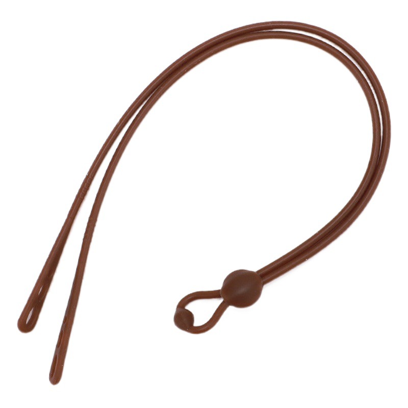 Silicone three-hole glasses rope adjustable buckle sports anti-slip anti-drop silicone soft elastic glasses lanyard color