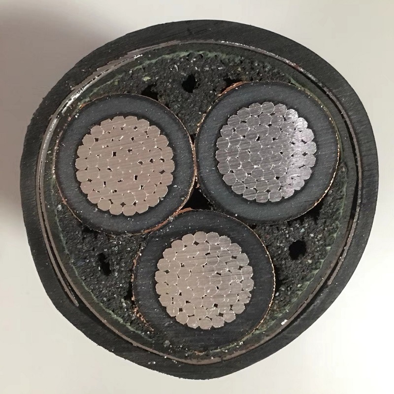 YJLV22铠装8.7-15KV铝芯高压电缆 3芯*150 185平方10KV高压电缆线