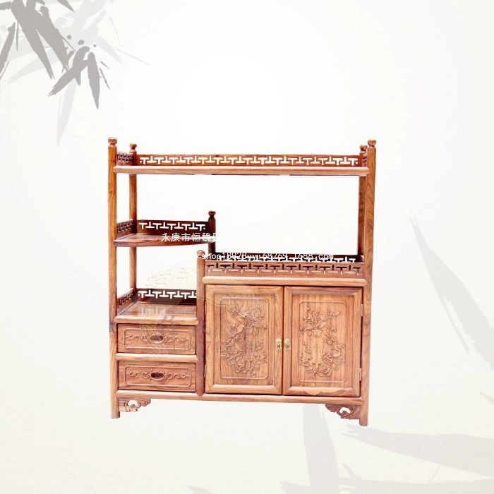 Кабинет для чая из красного дерева «Ежик» № 3, буфет из цельного дерева в китайском стиле, домашний шкаф для хранения, напольный шкаф, лак.