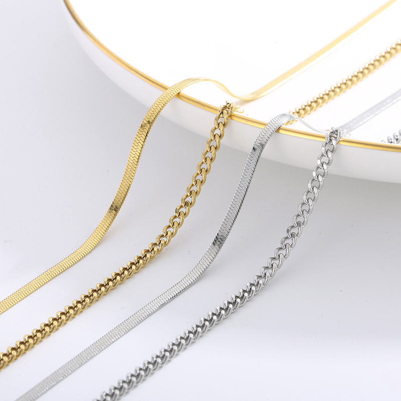 33g Weight Pendant Necklace Classification Fashion Letter Titanium Steel Plating Pendant Necklace 1 Piece