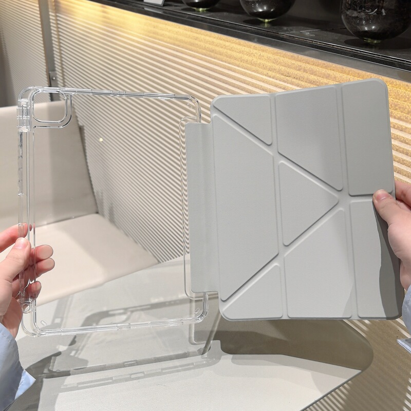 Suitable for iPad Protective Case 2026 12Th Generation/Air8 Thin and Light Y-Fold with Pen Slot 10Th Generation 10.9inch Anti-Fall Hard Case