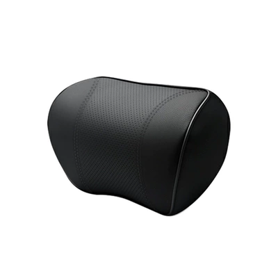 Factory Customized Car Lumbar Support Headrest Seat Cushion Lumbar Cushion Four-Season Memory Foam Driving Waist Support Artifact Lumbar Support (Headrest) - single-headrest-cool-black