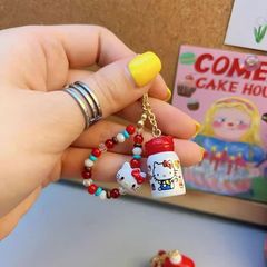 手作り超かわいいキティシリーズジッパーバックルレディースバッグペンダントハンドブックヘッドフォンペンダントキーホルダーギフト