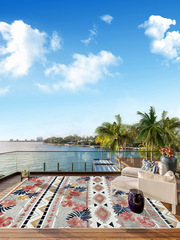 VHM7批發戶外庭院花園院子專用地毯露天陽台室外露台防水可擦洗地