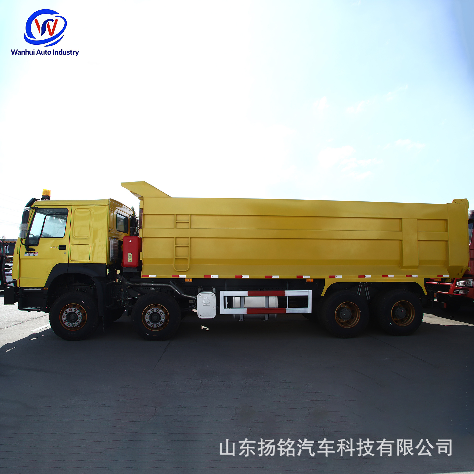 Sinotruk Howo Eight-Wheel Dump Truck for Engineering and Earth Transport, 371 Horsepower, Mining, Africa