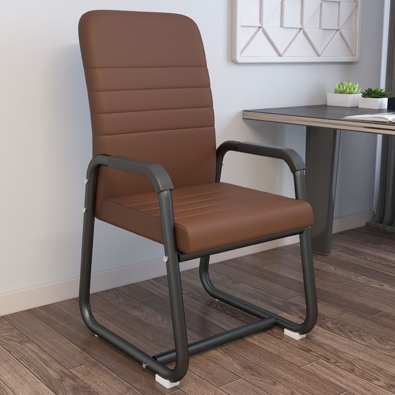 Reforzado marco negro barra horizontal piel marrón claro ☆