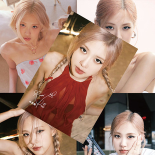 Park Caiying Poster opp Bag 1 Set of 8 Women's League Pink Member rose Portrait Dormitory Wall Stickers