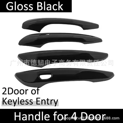 Suitable for 20 Mazda CX30 bright black handle stickers 20 Ma 3 Onk Sera door handle decoration (Portal Wrist) - glossy-black