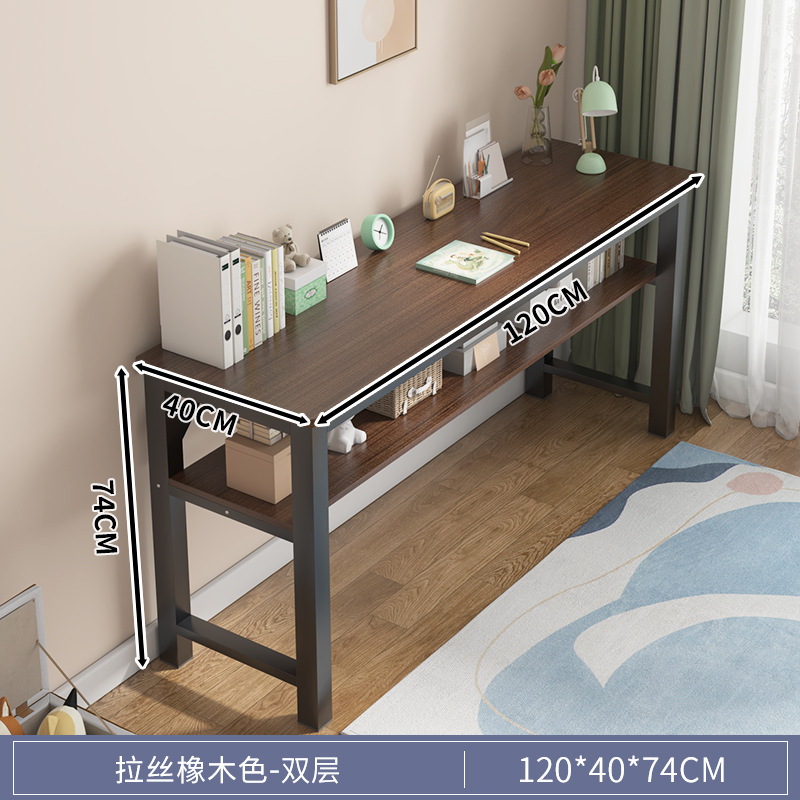 Mesa de barra larga simple y moderna, escritorio de escritorio estrecho, escritorio de computadora, escritorio de estudio, escritorio de escritorio