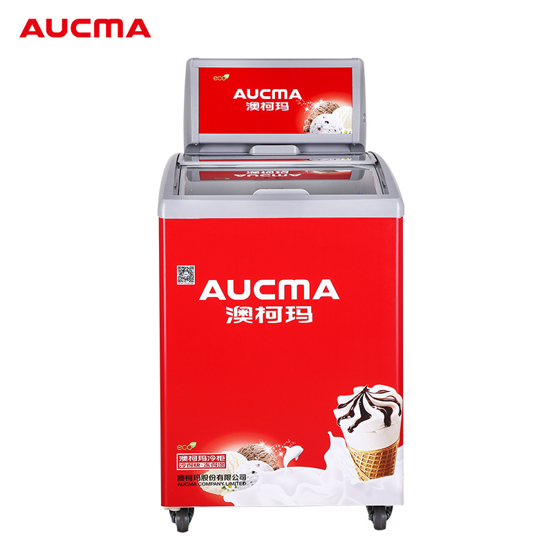 Aucma commercial freezer small ice cream cabinet SD-100FC SD-152D