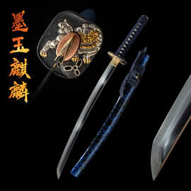 外贸批发手工日本刀胁差居合刀东洋短刀手工烧刃wakizashi未开刃
