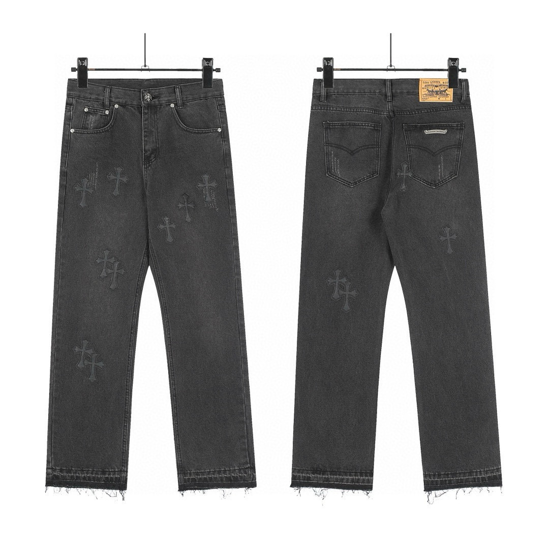 8050 pantalones negros cruzados negros / S