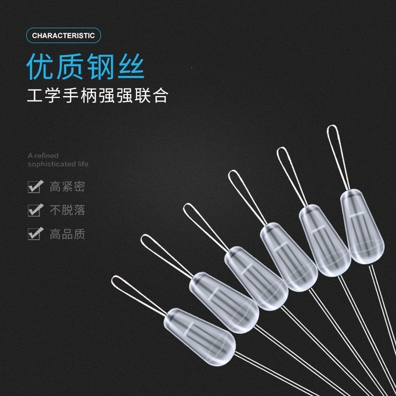 Silicone transparent anti-tangle beads for main lines, anti-tangle sub-line clips, anti-tangle figure-eight rings