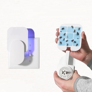 Cross-border household fly trap sticky mosquito killer small wall-mounted plug-in mosquito trap camping mosquito trap night light