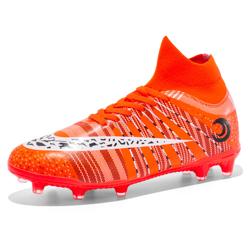 2023 nuevos zapatos de fútbol para hombres con clavos de lazos TF zapatos de entrenamiento de clavos largos zapatos de fútbol para adultos resistentes al desgaste