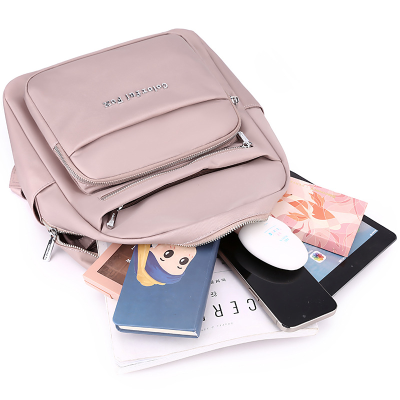 Colorful Fox new women's fashionable casual backpack with multiple layers and large capacity, water-resistant_voghion.com