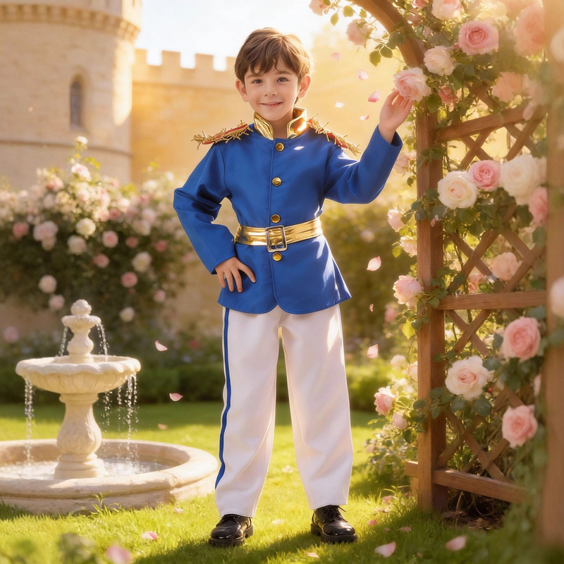 Halloween Cross-Border Children's Prince Performance Costume Birthday Party Prince Dress up Costume Photography Halloween Cross-Border Children's Prince Performance Costume Birthday Party Prince Dress up Costume Photography