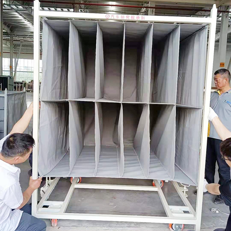 黑色灰色汽车内饰绒布袋周转车内衬帆布兜立体格子产品防护包装-阿里巴巴