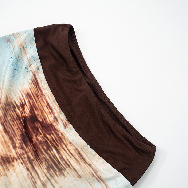 Women Spring Summer Tube Top Blooming Printed off the Shoulder Elastic High Waist Long Hip Skirt Two Piece Sets 15 Women Spring Summer Tube Top Blooming Printed off the Shoulder Elastic High Waist Long Hip Skirt Two Piece Sets