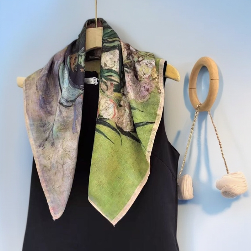 10-масляная картина с бамбуковым персиком