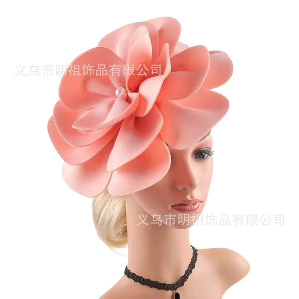 Amazon's New Best-Selling Pearl Flower Head Flower Tea Party Dance Fabric Three-Dimensional Air Cotton Head Flower