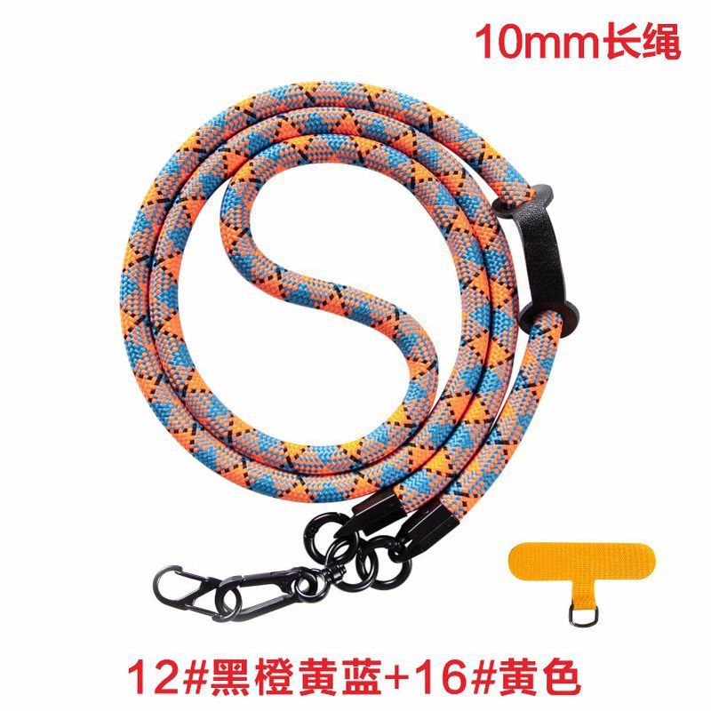 携帯電話のストラップの斜め掛けの10mmの首掛けの太い編みの携帯電話のストラップの多機能の斜め掛けのストラップのポリエステルの携帯電話のストラップ|undefined