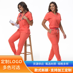 外国貿易の美容院の手術室の医者の看護婦の仕事の制服の手術服の速乾の快適な弾力の手洗い服のスーツ