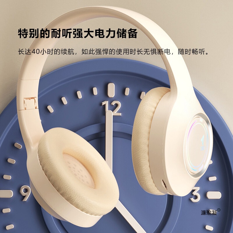 头戴式ANC降噪无线蓝牙耳机电脑电竞带麦游戏运动重低音音乐手机|undefined